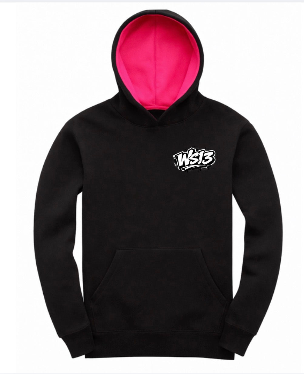 WS13 Hoodie Black & Pink | Limited Edition Streetwear Hoodie