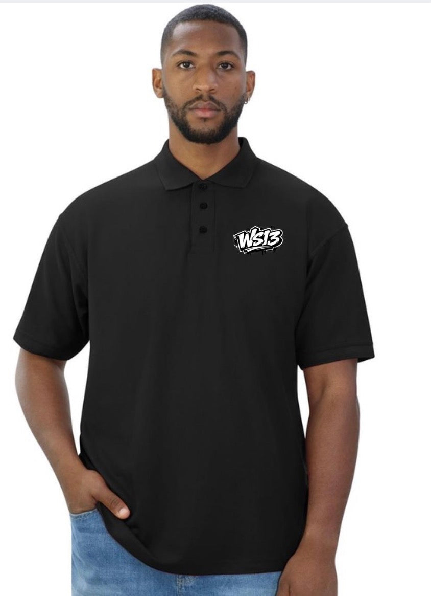 WS13 Polo Shirt | Limited Edition Black Polo